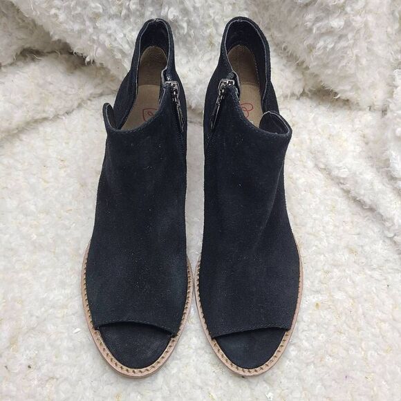 Blondo Nappa Waterproof Leather Peep-toe Ankle Boots sz 6 - Picture 3 of 8